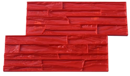 Innovz Natural Stone Concrete Wall Block Stamps, Wall Concrete Stamps Texture Mats, Antique Brick Cement Imprinting Mold, Wall Decorative Moulds 11 Styles (Color : Wall 6)