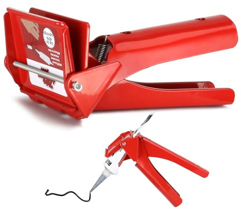 Fly Terns Distributeur de Tubes en Silicone RTV - Outil d'extrusion Efficace - Réduit Les déchets de matériaux - Rouge