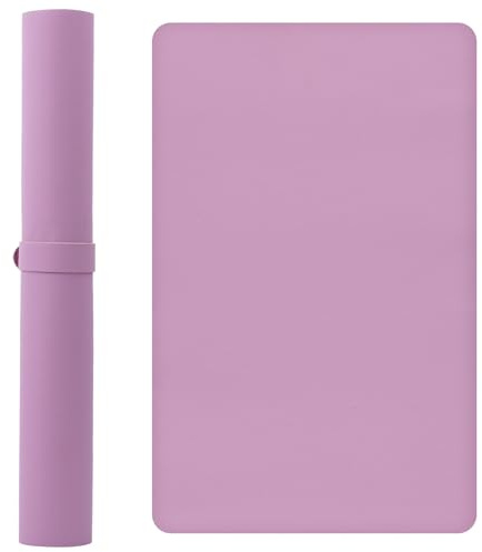 PTJJXA Nail Art Tischmatte, Handauflage Nagelstudio, Nagel Schreibtischunterlage Wasserdicht, Maniküre Handauflage Faltbar, Armauflage Handkissen Rutschfeste Weiches PU Leder 60x40cm (Lila)