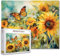 Tucocoo Sonnenblumen-Landschafts-Puzzles für Erwachsene, 1000 Teile, Schmetterlings-Blumen, Puzzle, Kunst, 70 x 50 cm, bunt, DIY-Puzzles für Heimdekoration, Familienpuzzle, perfekt für