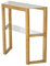 Dmora - Euphoria Konsolentisch, Mehrzwecktisch, Beistelltisch, Flur-Schreibtisch, 85 x 31 x 85 cm, Eiche