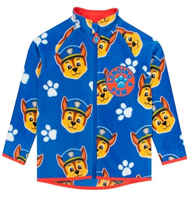 PAW PATROL Jacke Vlies | Vlies Kinder Mantel | Chase Sweatjacke Jungen