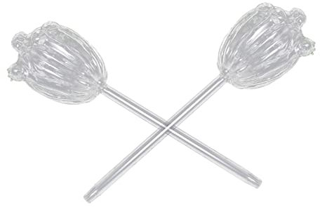 Yardenfun 2 Piezas Regadera De Vidrio para Plantas De Interior Bombillas De Riego Automáticas Dispensador De Agua para Macetas Riego Automático para Plantas De Interior Conveniente Cuidado