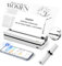 SMOCTAR Thermal Printer A4 with Paper Cutter, Inkless Portable Printer, Wireless Bluetooth Printer for Home, Receipt, Photo, Compatible with Android & iOS, Laptops & Smartphone