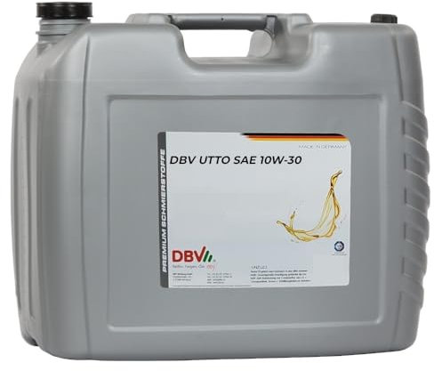 DBV Traktorenöl SAE 10W/30 UTTO-Universal 20-Liter-Kanister (20 kg) für Bau- und Arbeitsmaschinen, Lastschaltgetrieben, Verteilergetrieben, Endantrieben, Hydraulikanlagen