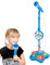 Kids Singing Game with Microphone with Stand - Portable Singing Toy for Kids - Smart Connection Compatible Light Up Girls Gift Set