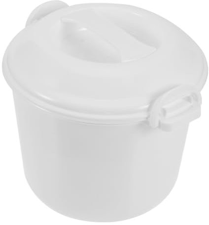 Mikrowellen Reiskocher 3L aus Bpa Freiem Kunststoff Multifunktional als Dampfgarer und Nudelkocher Kochgeschirr für Mikrowelle Tragbar und Einfach zu Bedienen