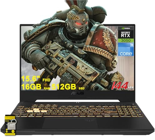 ASUS TUF F15 Gaming Laptop 15.6 FHD IPS 144Hz (MUX Switch + Optimus) Intel 12-core i5-12500H (Beats i7-11800H) 16GB DDR4 512GB SSD GeForce RTX 3050 retroilluminato Thunderbolt4 USB-C Win11 w/ICP