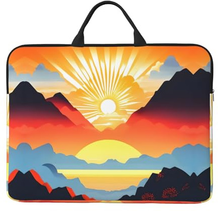 Bright Sunrise Laptop-Hülle (41,9 x 31 cm) – kompatibel mit 14-Zoll-Laptops für einfache Aufbewahrung