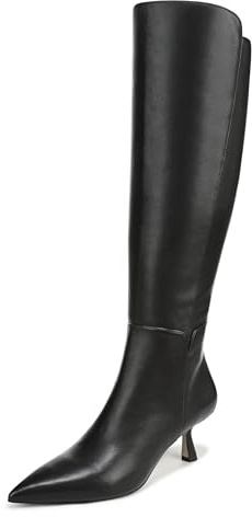Sam Edelman Women's Taylin Knee High Boot Black Leather Wide Calf 8.5 M