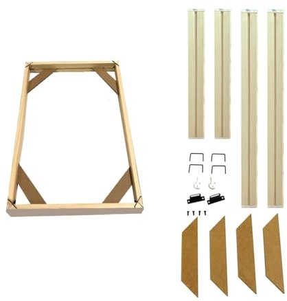 SHENJMAI Keilrahmen für leinwand Massivholz-Leinwand-Bilderrahmen-Set, DIY-Keilrahmen, jedes Foto, Poster, Hochzeit, Familie, Haustier, Landschaft, Wand, Wohnzimmer, Heimdekoration(80x160cm)