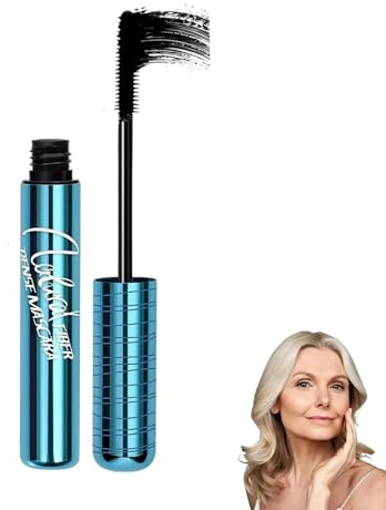 Wimperntusche für ältere Frauen über 60 mit dünner werdenden Wimpern, Wasserfeste Wimperntusche natürlich, Volumengebend dünner werdende Wimpern Formel, Natural Mascara Hypoallergenic Mascara (1, 7g)