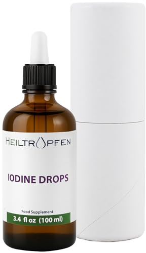 Gotas de yodo 100 ml | Complemento alimenticio | Ingredientes de grado farmacéutico | Yoduro de potasio | Lugol | Probado por terceros | Heiltropfen®