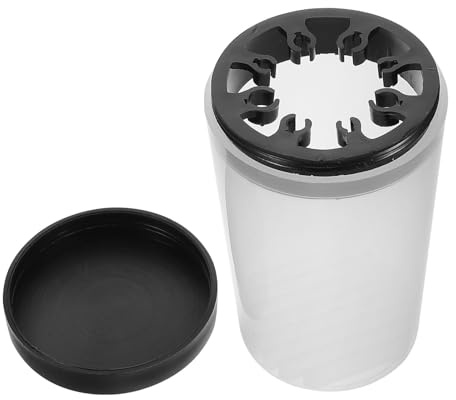HEATSHAKING Nail Art Brush Cleaner Soaking Cup UV Gel Brush Cleaning Holder Plastic Nail Tool Organizer for Salon and Home
