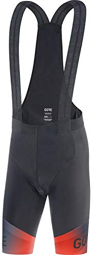 GORE WEAR Salopette Corta da Ciclismo per Uomo Ardent Fade, con Fondello, S, Nero/Rosso (Nero/Rosso Vermiglio)