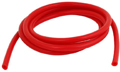sourcingmap ID 4mm Tuyau Dépression Silicone Tube Longueur 2M Rouge