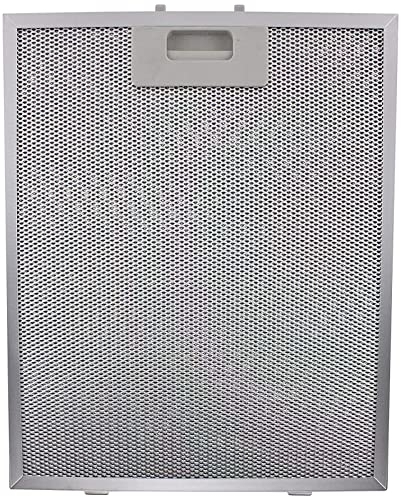 SPARES2GO Metal Mesh Filter compatible with CDA, fits GDA Cooker Hood Extractor Fan Vent (Silver, 320 x 260 mm)