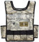 CROSS101 Verstellbare Camouflage-Gewichtsweste mit Schulterpolstern, 9 kg