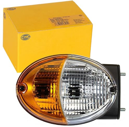 HELLA 2BE 343 130-411 Direction Indicator - Agroluna - Halogen - 12V - mounting/Bolted - Plug: Blade Terminal - left - Quantity: 1