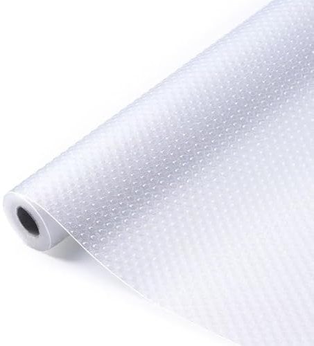 Kitchen Drawer Liners Cupboard Liners Non Slip PVC Mat Shelf Protector for Fridge Kitchen Cabinets that Protects Against Spills (30cm x 120cm)