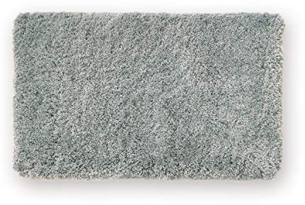 WohnDirect Premium Badematte Einzeln zum Set kombinierbar • Badvorleger Duschmatte • rutschfest & Waschbar • Badteppich, Badezimmerteppich Grau • 50 x 80 cm