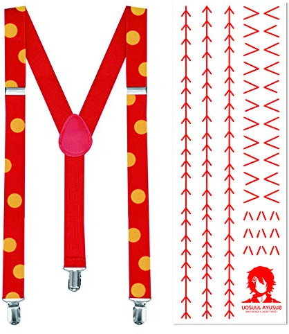 papapanda Hosenträger Tattoo für Juzo Suzuya Tokyo Ghoul Juuzou Kostüm Halloween Karneval