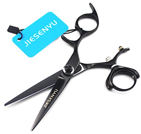 Haarschere - 6 Zoll Ring 360° Rotation Friseur Schere Barber Friseurschere Schneidschere Rasiermesser Scharfe Japanische Edelstahl Schere