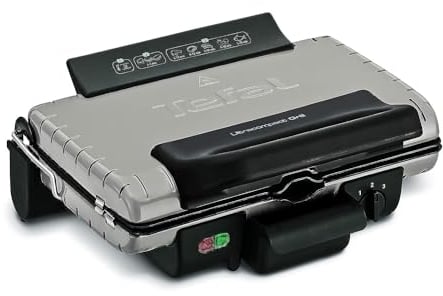 Tefal Ultracompact Barbecue Grill 600, Silver - Gc302b28
