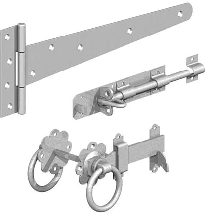 Gatemate Side Gate Kit with Ring Gate Latch - Zinc Plated