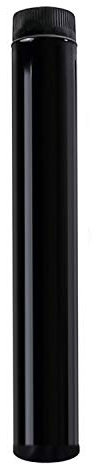 WOLFPACK LINEA PROFESIONAL 22011032 Wolfpack Tubo Acero Vitrificado Ideal Estufas de Leña, Chimenea, Alta resistencia, Color Negro, Ø 175 mm sin llave