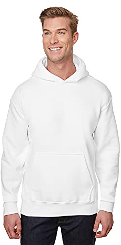 Gildan Mens Hammer 9 Oz. Hooded Sweatshirt (HF500) -White -XL