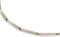 Boccia Collier aus poliertem Reintitan, in der Farbe: Silber/Gold, hautfreundlich, Maße: Länge: 49 cm, 08020-02
