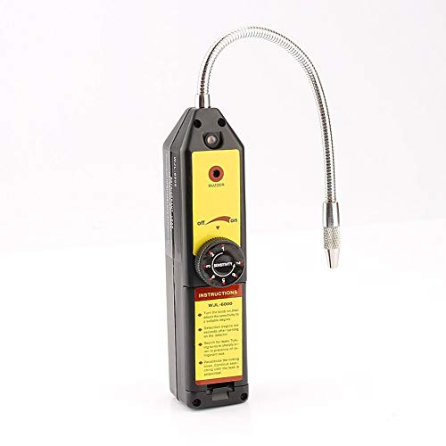 Detector de fugas de halógeno refrigerante, CFC portátiles HFCs Fuga de refrigerante Detector de fugas de halógeno Detector de fugas de gas, R134a R410a R22a Comprobador de HVAC Aire acondicionado Com