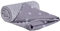 Medi Partners Krabbeldecke 100% Baumwolle 75x100cm doppelseitig multifunktional Minky Kuscheldecke für Kinderwagen weich flauschig (weiße Sterne mit grauem Minky)
