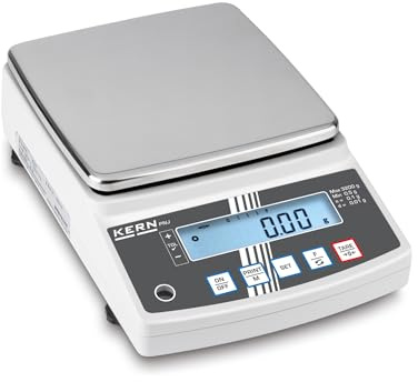 KERN Präzisionswaage (Laborwaage, Feinwaage, Digitale Waage, Wägebereich max. 3200g / 0,01g) PNJ 3000-2M