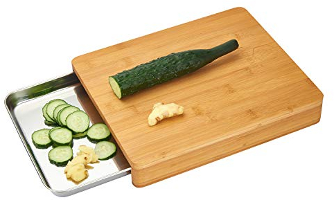 LAGUIOLE - Planche à Découper avec Tiroir de Stockage Inox