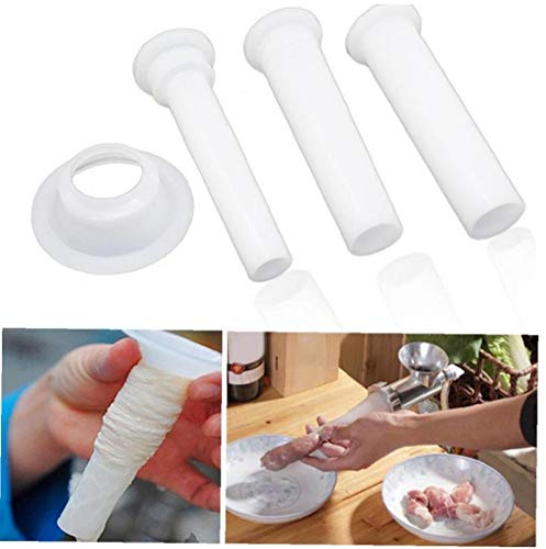 3pcs máquina de Picar Carne Salchicha Salchicha embutidora Relleno de los embudos Maker boquillas con Herramientas Base de Cocina
