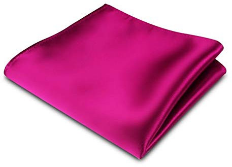 OUTLETISSIMO® POCHETTE FAZZOLETTO TASCHINO RASO FUCSIA CLASSICO UOMO DONNA NUOVO