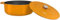 Combekk Gusseisen Topf, Dutch Oven, Frei von BPA und PFAS, 100% Recycelt, 28cm 6.8L, Für alle Herdarten, Orange