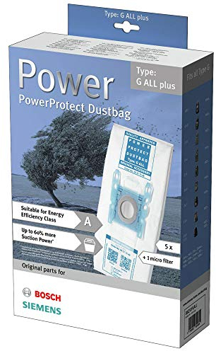 PakTrade 5 Sacs Aspirateur pour Bosch BBZ51FGALL, Siemens VZ51FGALL, G All Plus, 00577549, 00577634 00573853 00575069