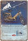 Noone Brand Jawa Moped Motorrad Retro Wanddekoration Metall Blechschild bemalt Kunst Poster Dekoration Plakette Warnung Cafe Garage Party Spiel Zimmer Türschilder