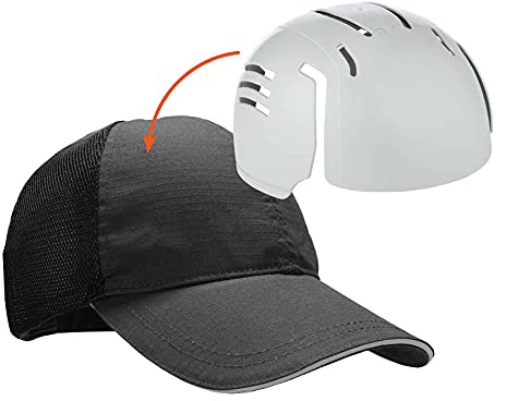 Ergodyne Skullerz 8946 Standard Baseball Cap with Bump Cap Insert, Black