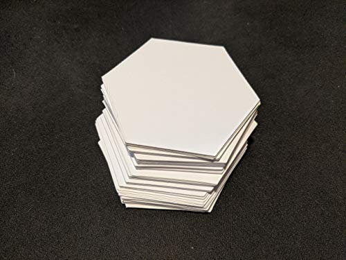 Feines englisches Papier, 4,4 cm, sechseckige Papierstücke für English Paper Piecing – 100 vorgeschnittene EPP-Vorlagen zum Quilten und Basteln – langlebig und präzise für einfache Stoffausrichtung –