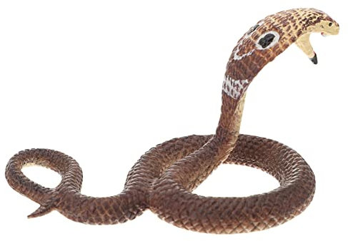 IMIKEYA Cobra Spielzeug Schlange Figurine Realistische Schlange Streich Spielzeug Schlange Modell Prop Desktop Ornament Dekorationen