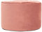 icon Milano Velvet Bean Bag Pouffe, Dusk Pink, Large Pouffe Footstool with Filling Included, Footrest, Bedroom, Living Room, Living Room Furniture