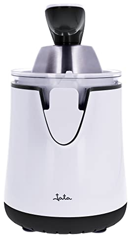 Jata JEEX1058 Exprimidor de Naranjas Eléctrico de Brazo, 350 W, Doble cono, Vertido continuo, Desmontable, Tapa cierre antigoteo, Base antideslizante, Extracción continua