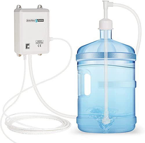 TDRSUPER - Sistema de bomba dispensador de agua para botella autocebante de 110 V CA con enchufe estadounidense, bomba de agua potable de un solo tubo apto para cafetera y té, dispensador de agua,