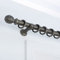 A.Unique Home Ribbed Wooden Curtain Pole with Rings and Fittings, In a Variety of Colours and Sizes (35mm) (180cm, Brushed Olive)