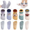 Firtink 5 Paar Antirutschsocken Kinder, Stoppersocken Kinder, Stoppersocken Baby Anti Rutsch Socken Baby Sock Ons 1-3 Jahre für Mädchen Jungen
