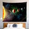 CHENGOR Sonnensystem Planeten Tapisserie Kosmisches Universum Weltraum Sterne Wandbehang Wandteppich Wohnzimmer Schlafzimmer Wohnheim Männerhöhle Hintergrund 200 x 150 cm